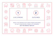 Weather Line Icons, an Outline Icon by Made by Made (Thumbnail 4 of 7)
