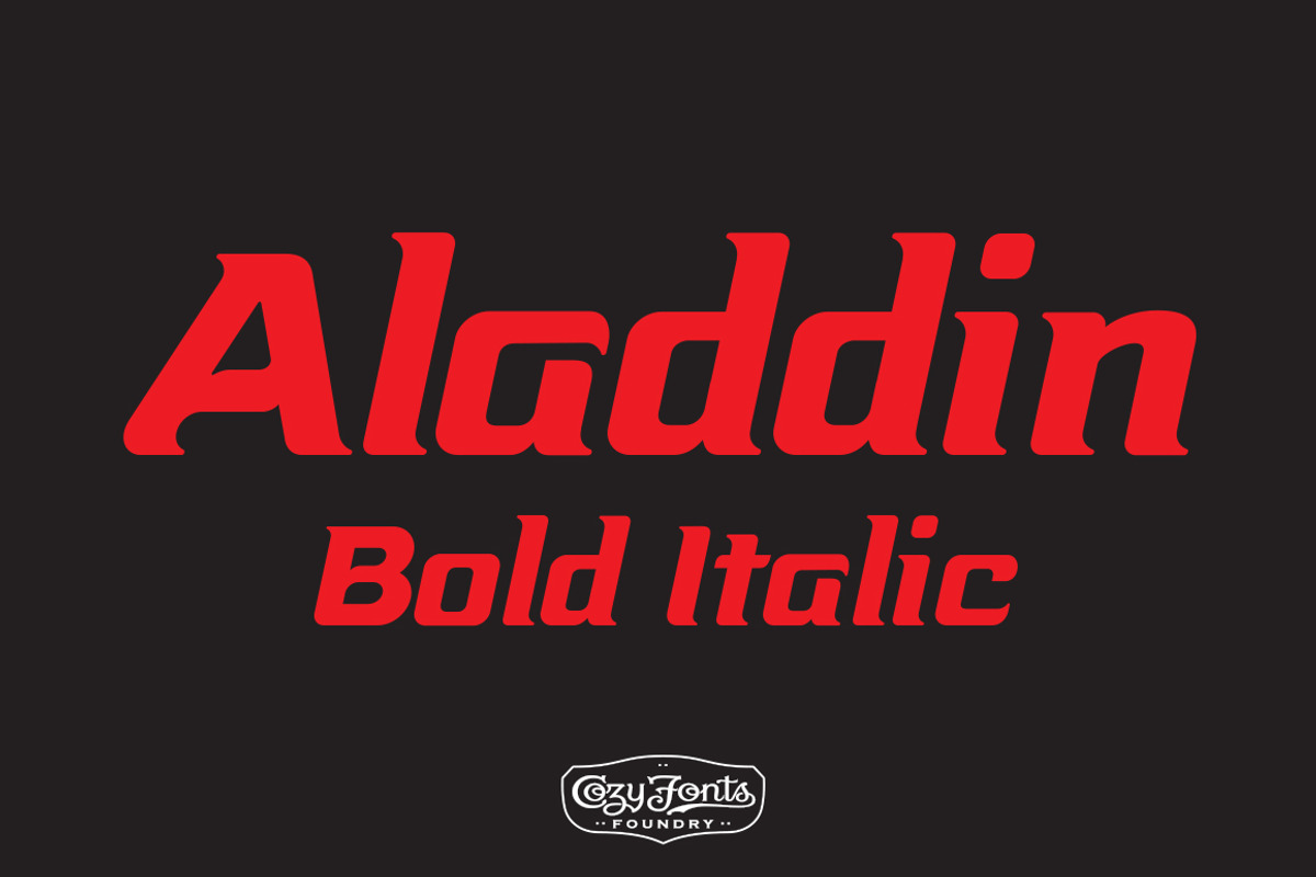 Aladdin Bold Italic