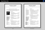 Simple Resume 2, a Resume Template by ikono.me (Thumbnail 4 of 6)