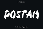 Postam - Handwritten Display Font, a Handwritten Font by Luna Shop (Thumbnail 1 of 3)