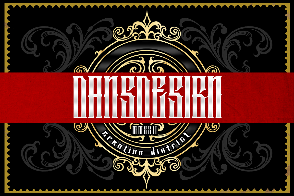 ANTHEMS MODERN BLACKLETTER, a Blackletter Font by dansdesign (Photo 9 of 9)