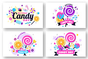 10 National Candy Day Illustration, a Food Illustration by denayunebgt (Thumbnail 2 of 4)