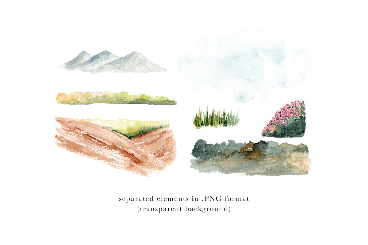 Nature Landscape Wedding Suite, an Invitation Template by wulano (Photo 6 of 6)