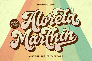 Aloreta Marthin Vintage Script Font, a Script Font by Storytype Studio