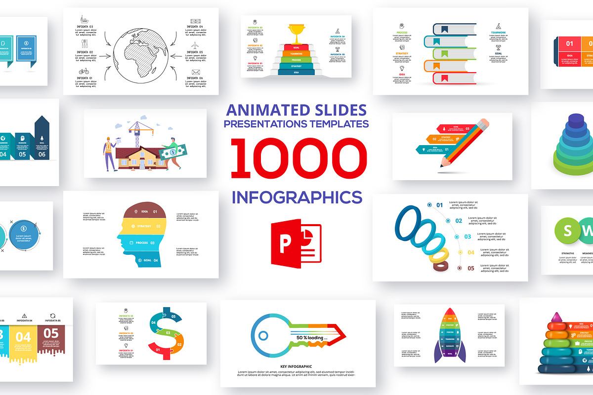Set Presentation PowerPoint Template, a Presentation Template by Infographics project (Photo 1 of 21)