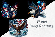 Independence Day USA Clipart, a Decorative Illustration by GalaDesign03 (Thumbnail 3 of 5)