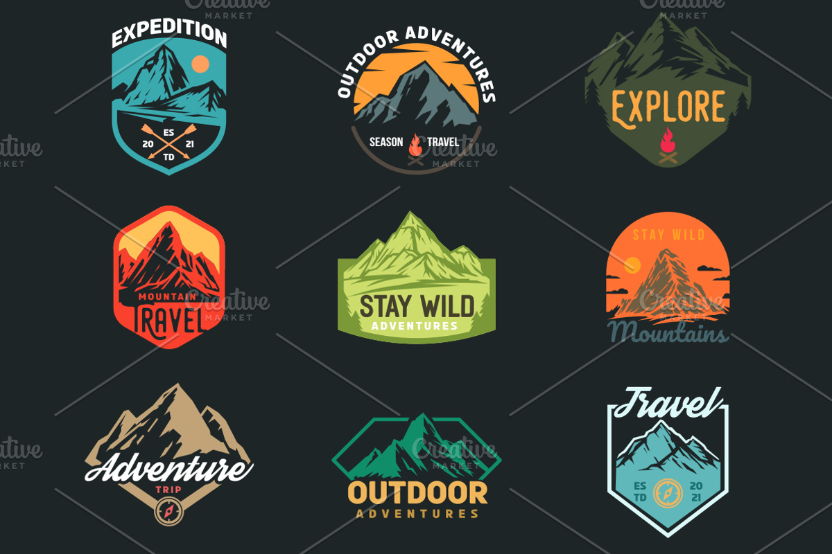 Mountain badges., an Object Graphic by CGterminal (Photo 2 of 5)