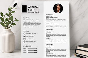 MODERN RESUME TEMPLATE (R15), a Resume Template by dulchaer29