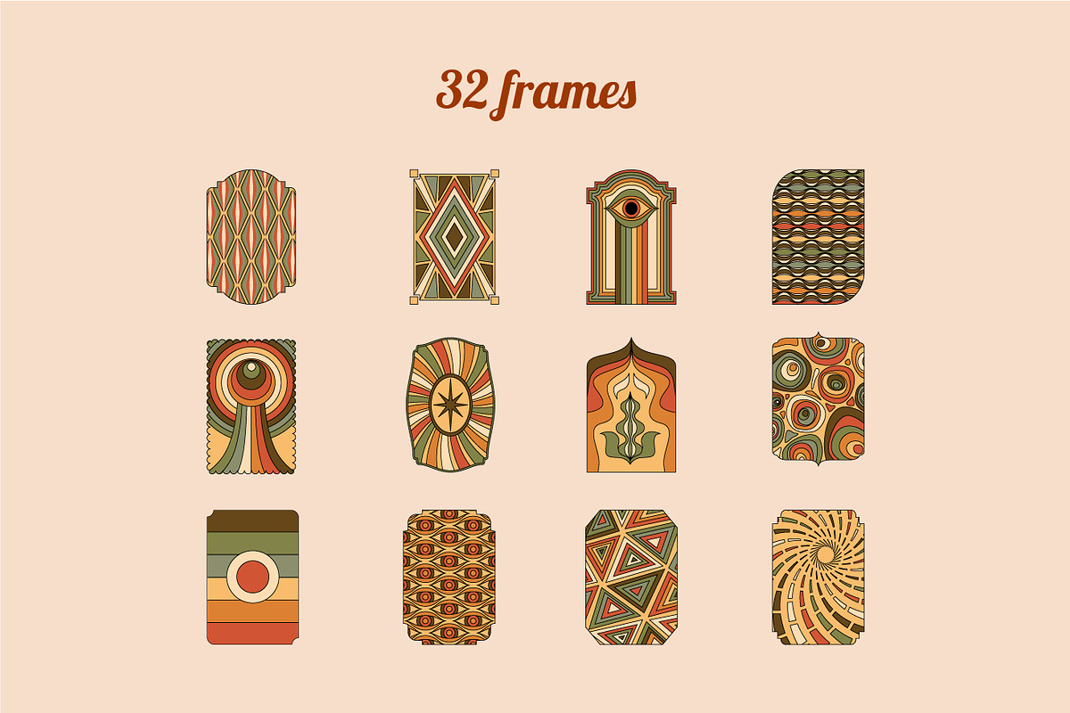 Retro Vintage Groovy Collections, an Illustration by Vesvocrea (Photo 5 of 10)