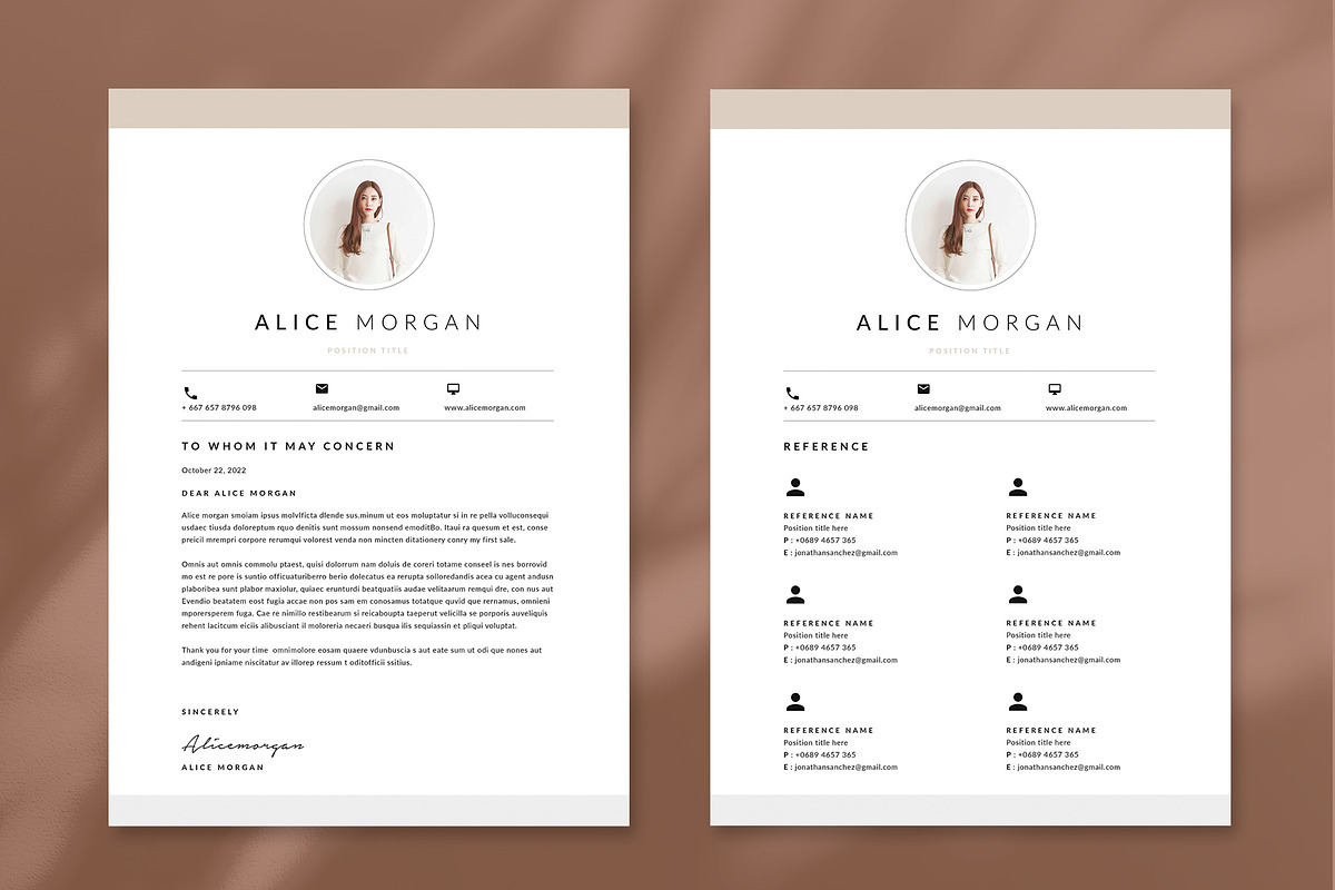 Word Resume & CV, a Resume Template by Symie Design (Photo 2 of 6)