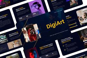 Crypto Mobile App Presentation, a Websites & App Template by Hammad Arif