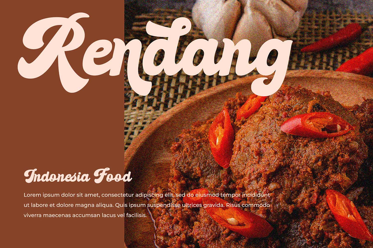 Aspirant Retro Script Font, a Script Font by RantautypeStudio (Photo 6 of 13)