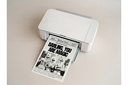 Minimalist Printer Top View Mockup, a Product Mockup by TatiMockup (Thumbnail 3 of 4)