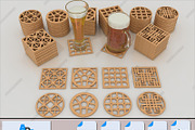 200Pcs Drink Coaster Patterns Bundle, a Pattern Graphic by AtacanDigital (Thumbnail 8 of 8)
