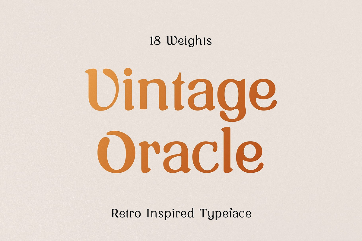 Vintage Oracle Typeface, a Serif Font by HipFonts (Photo 1 of 12)