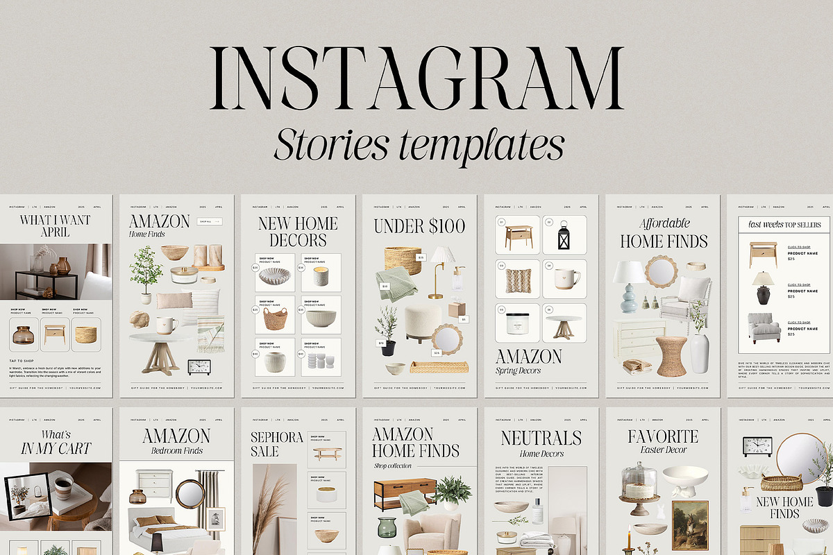 20 Canva Interior LTK Template | Amare Creative