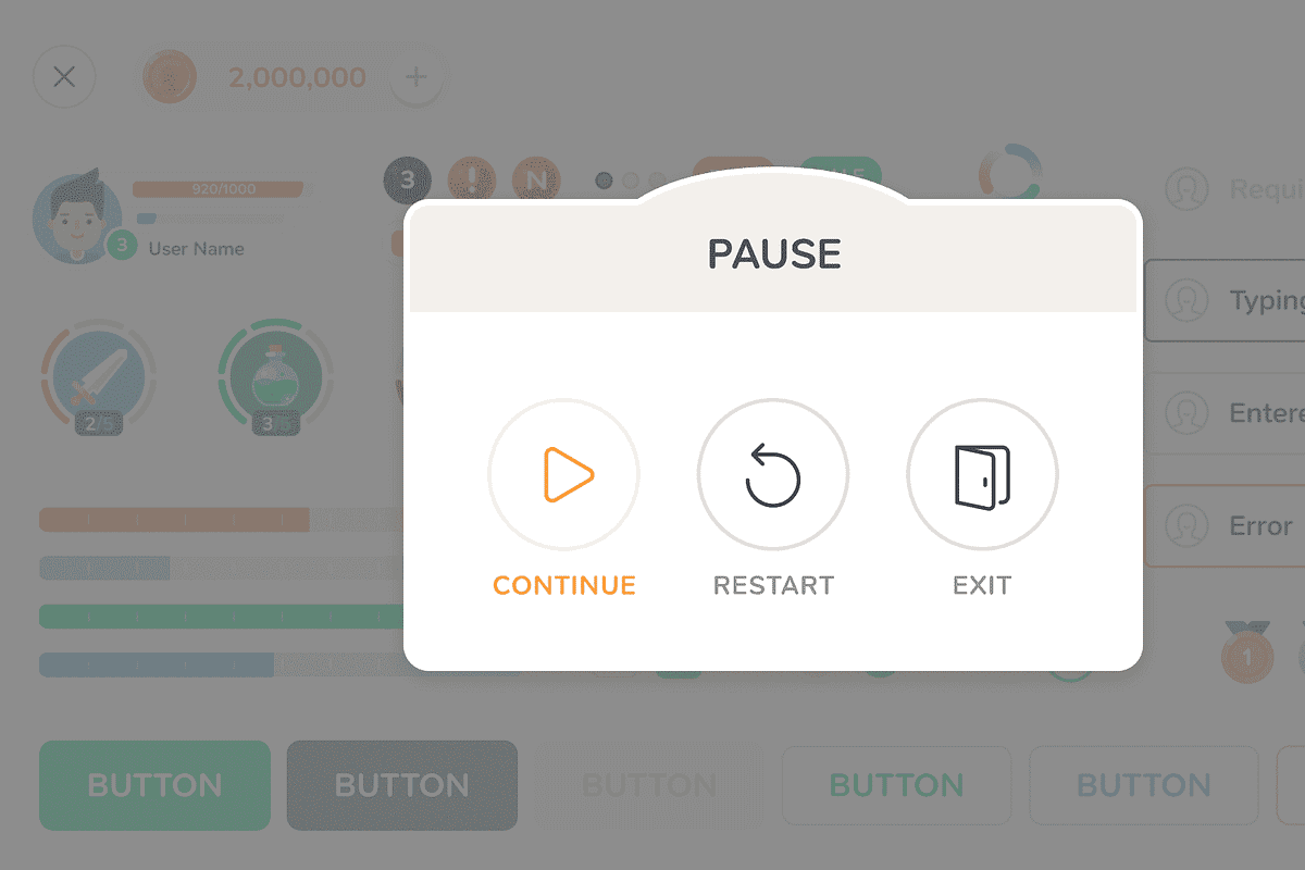 GUI - Mono Round, an UI Kit Template by LAYERLAB (Photo 26 of 32)