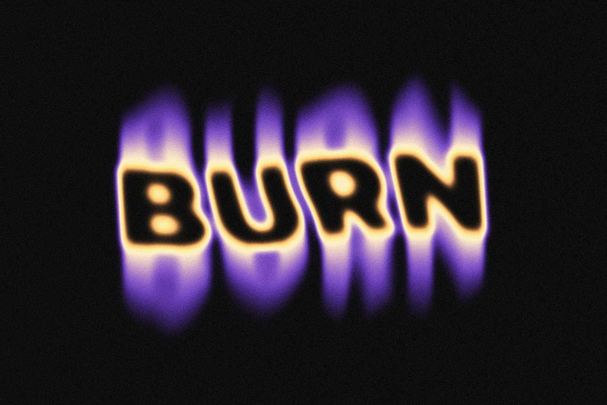 Blurry Burning Text Effect, a Layer Style Add-On by Svaha Graphic Studio (Photo 2 of 5)
