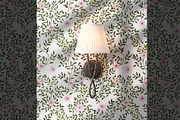 Dark Vine Watercolor Pattern, a Wallpaper Graphic by Webvilla Studio (Thumbnail 3 of 6)