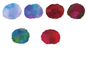 Watercolor Splashes Clipart Vol2