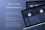 Subscriptions Tracker - Darkmode, a Templates & Theme by The Creative Plans co (Thumbnail 6 of 10)