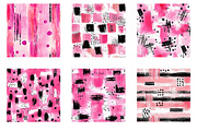 Messy Pink Brushstroke Digital paper, an Illustration by Designworld (Thumbnail 2 of 5)