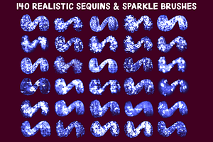 Procreate Sequins Glitter Brush Set