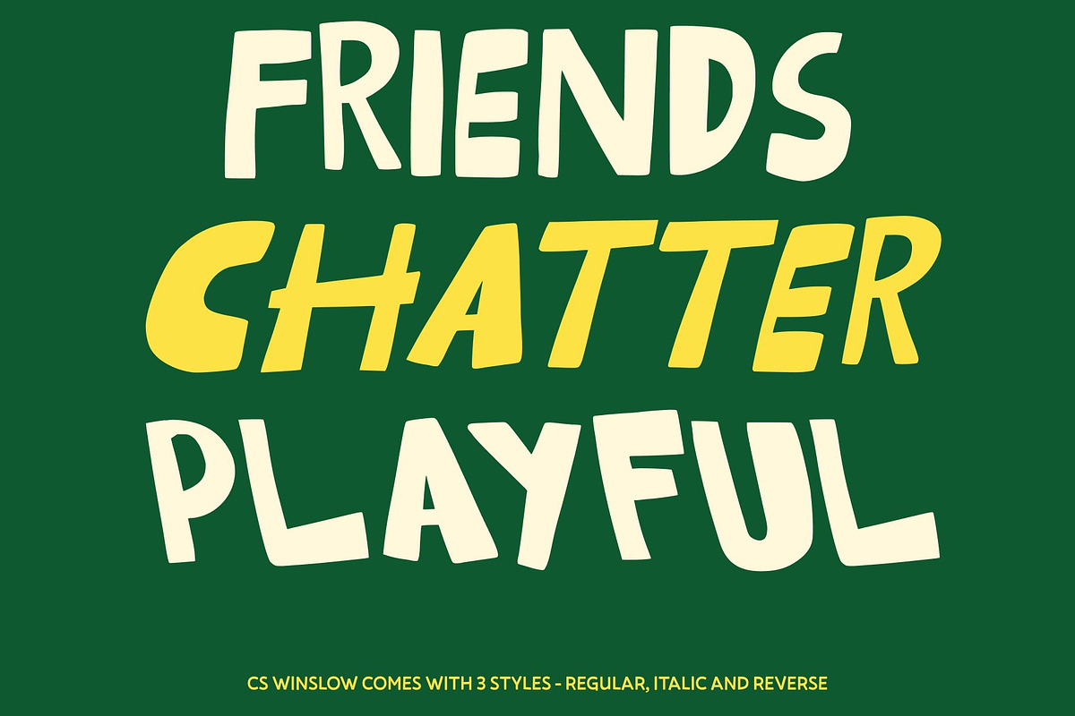 CS Winslow – Fun Font, a Handwritten Font by Craft Supply Co. (Photo 7 of 8)