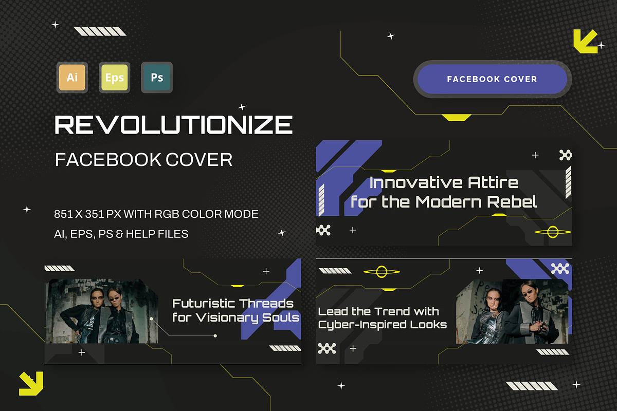 Revolutionize - Facebook Cover, a Social Media Template by StreaksideStd (Photo 1 of 3)