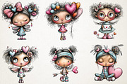 Dreamy Cupids Whimsical Valentine Se, an Illustration by RobertsArt (Thumbnail 5 of 7)