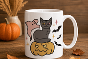 Ghost Halloween SVG Black Cat Ghost, an Object Graphic by TanchaArt (Thumbnail 5 of 7)