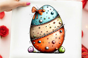 Whimsical Easter Egg Clipart, an Illustration by designcity5 (Thumbnail 4 of 5)
