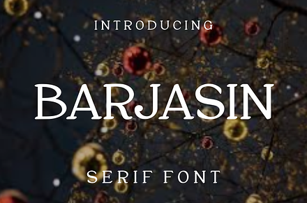 Barjasin, a Serif Font by lelevien