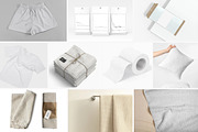 BUNDLE Mock Ups fabric textile, an Advertising Mockup by AnastasiyaOleynik (Thumbnail 7 of 11)