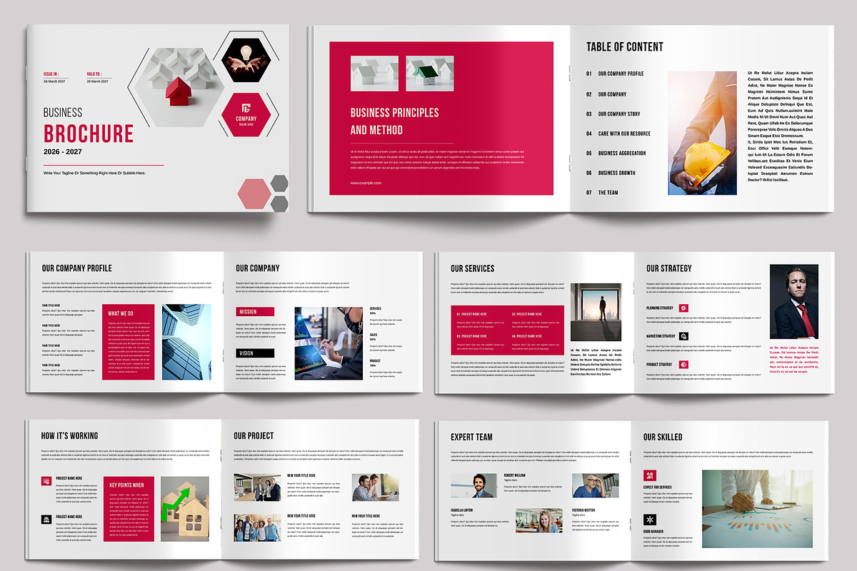 Business Brochure Template Landscape, a Brochure Template by MightyDesign (Photo 2 of 6)