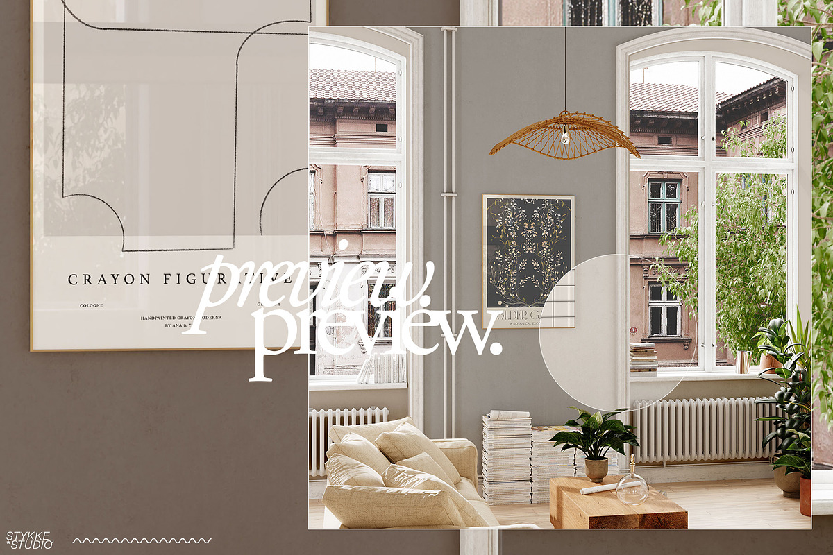 LENIS ROOM Natural Frame Mockup Set, a Household Mockup by Stykke Studio (Photo 27 of 58)