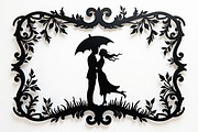 Romantic Couple Holding Umbrella, an Illustration by Amazin_art (Thumbnail 8 of 21)