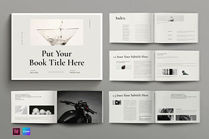 Book Title Landscape Layout, a Brochure Template by Seeing-art