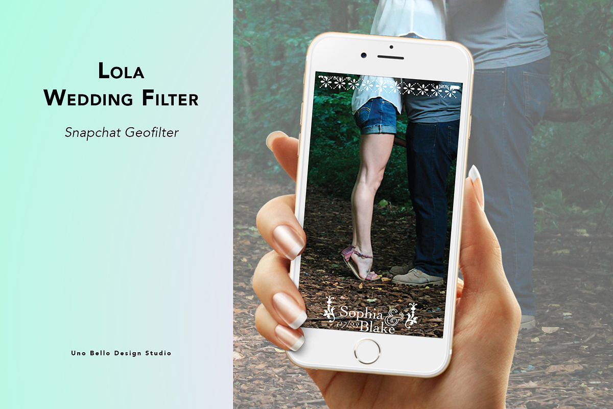 Lola Wedding Geofilter, a Social Media Template by Uno Bello Design Studio (Photo 1 of 3)