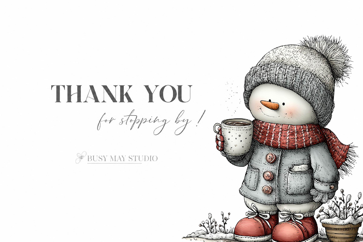 Cute Snowman, a Seasonal Illustration by CreationArt (Photo 2 of 9)