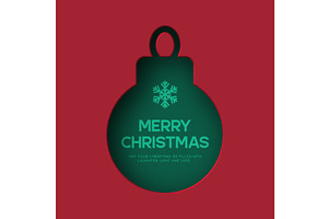 Christmas greeting card, an Object Illustration by Liudmyla Matviiets