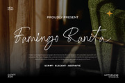 Famingo Ranita - Elegant Script, a Script Font by Lettermine (Thumbnail 1 of 10)