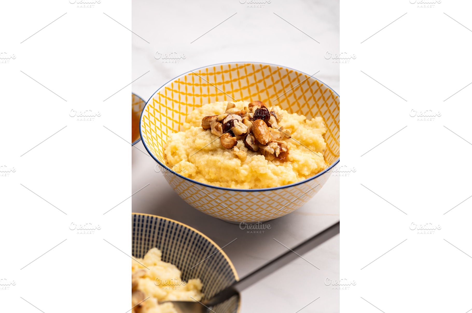 Millet porridge with mixed nuts, a Food & Drink Photo by MAnuta