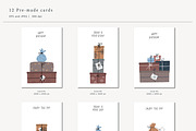 GIFT BOXES. Bundle, an Object Illustration by Sasha Moryeva (Thumbnail 3 of 9)