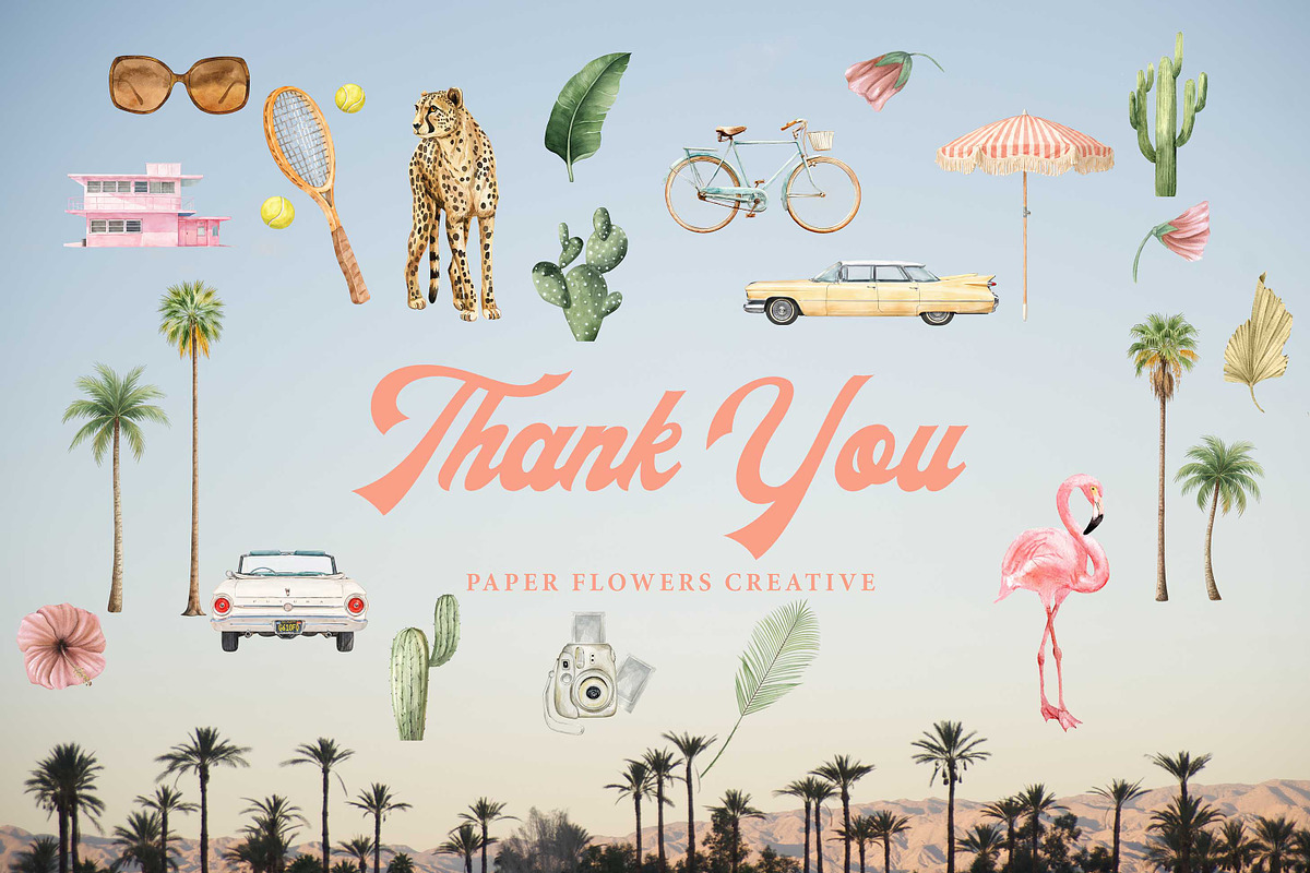 Palm Springs Watercolor Collection, a Graphic by Paper Flowers Studio (Photo 8 of 8)