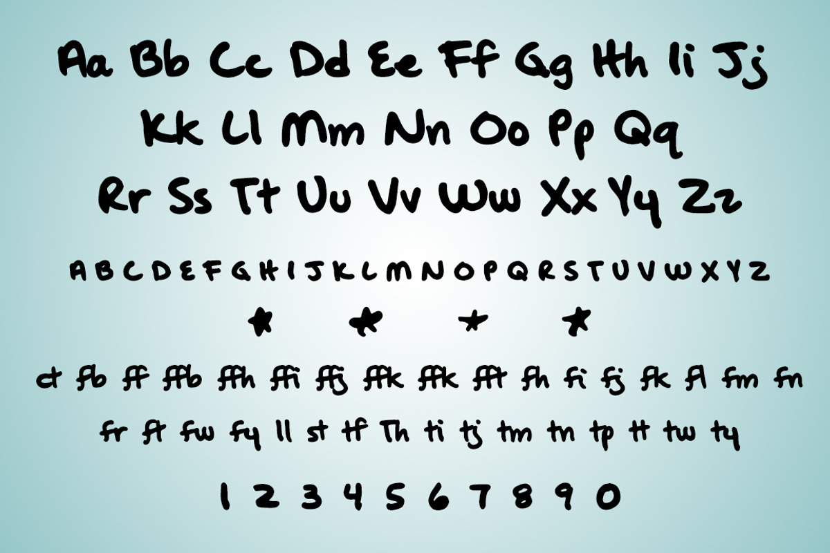 Oak Street, a heavy handwritten font preview 2
