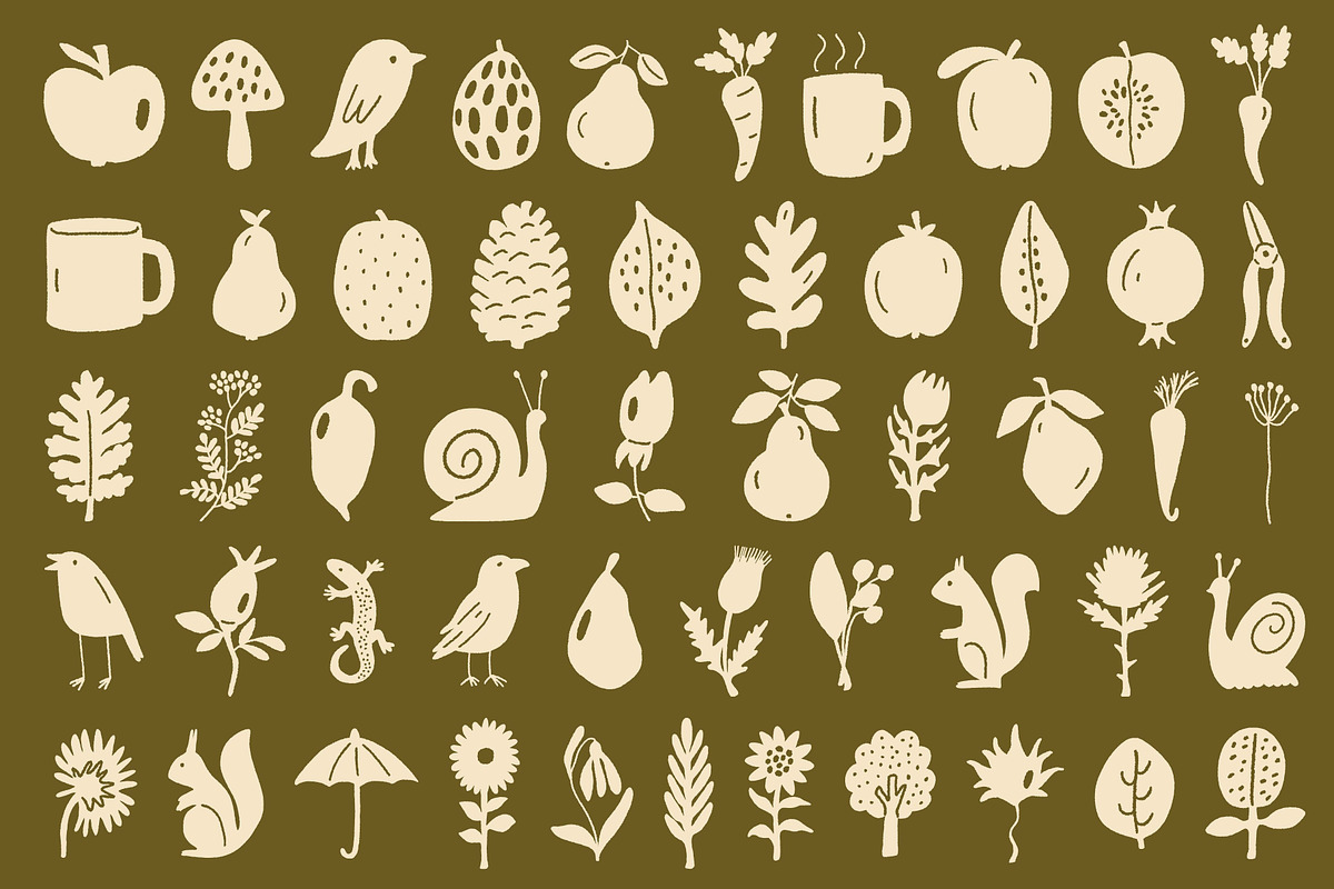 Autumnfolk: 150 Silhouette Pack, an Object Illustration by Veyla (Photo 4 of 17)