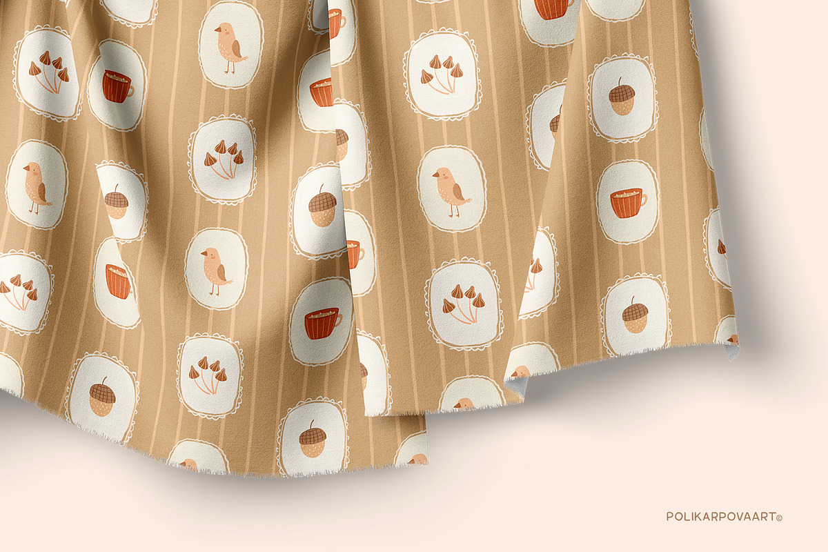 Leaf Fall Season - frames & patterns, an Object Graphic by polikarpovaart (Photo 11 of 16)