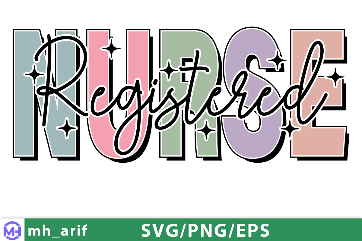 RN Nurse PNG Gift, Registered Nurse, a Graphic by mh_arif (Photo 1 of 3)