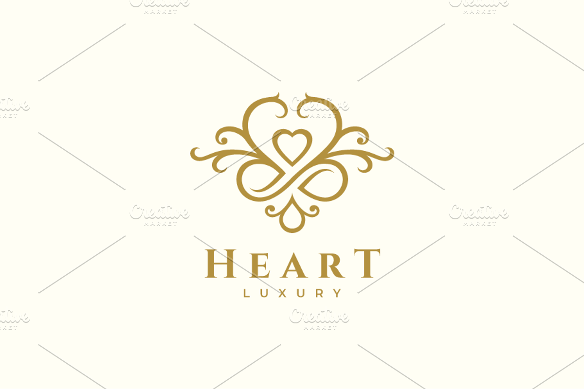 Heart Luxury Logo, a Branding & Logo Template by yopie (Photo 1 of 4)